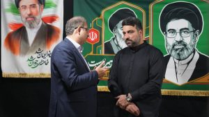 حضور احسان حدادی در موکب پذیرایی موسسه تربیت بدنی بنیاد کرامت رضوی