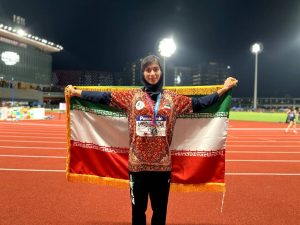 مسابقات دو و میدانی قهرمانی جوانان آسیا (هنگ کنگ 2026)/ نقره 1500 متر بر گردن مریم احمدی